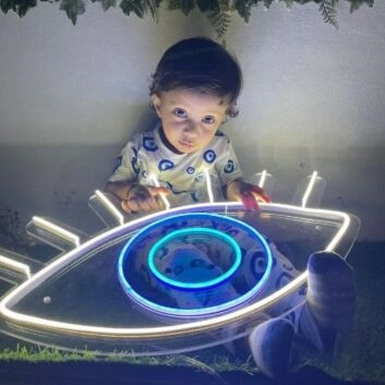 Auge Symbol LED-Neonschild für Wohnzimmer Dekoration