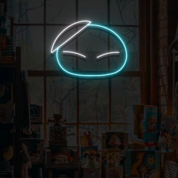 Chibi-Gesicht mit schelmischem Ausdruck LED-Neonschild Gamingzimmer