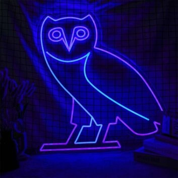 Eule LED-Neonschild Wohnzimmer Schlafzimmer