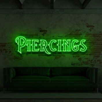 Piercings LED-Neonschild für Tattoo Studio