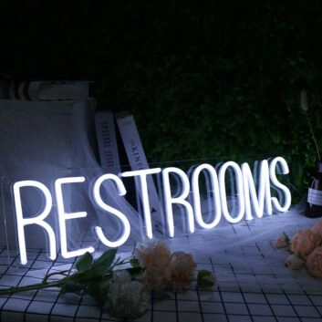 WC Neonschild – LED Neon Wegweiser für Gastronomie & Gewerbe