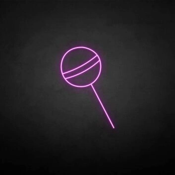 Lutscher LED-Neonschild für Kinderzimmer und Süßwarenladen