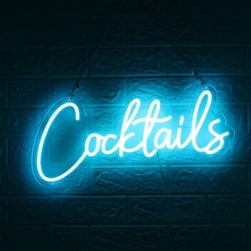 Cocktails LED-Neonschild für Bar und Club
