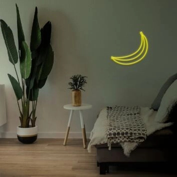 Bananen LED-Neonschild Wohnzimmer Küche