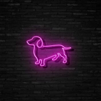 Dackel LED-Neonschild Wohnzimmer Bar