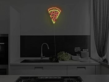 Pizzastück LED-Neonschild für Küche und Restaurant
