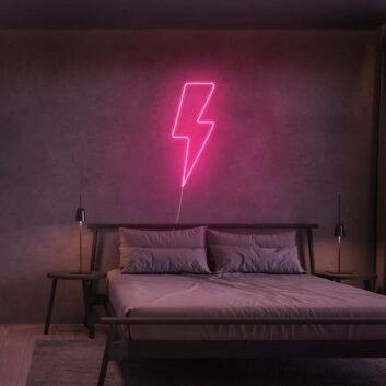 Blitzsymbol LED-Neonschild Schlafzimmer