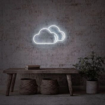 Wolken Symbol LED-Neonschild für Wohnzimmer Schlafzimmer