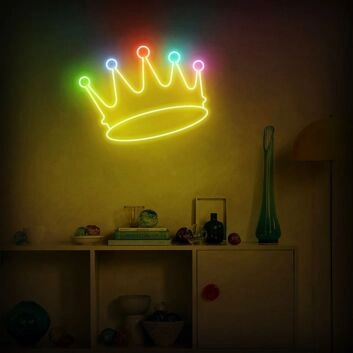Krone LED-Neonschild Wohnzimmer Bar