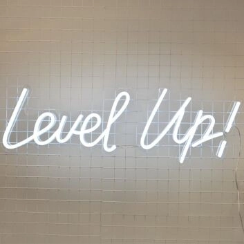 Level Up! LED-Neonschild Gaming Wohnzimmer