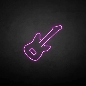 E-Gitarre LED-Neonschild Musikstudio Bar