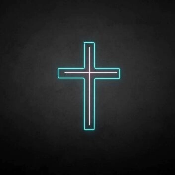 Christliches Kreuz LED-Neonschild für Kirche und Andachtsraum