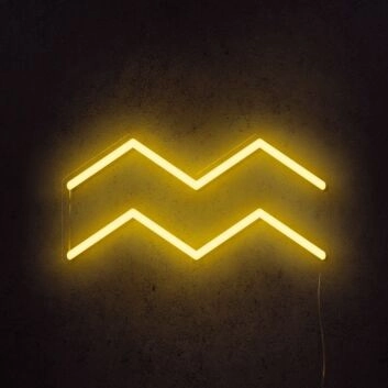 Wassermann Sternzeichen Symbol LED-Neonschild Wohnzimmer Bar