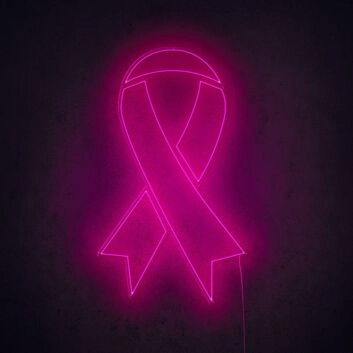 Schleifenband Symbol LED-Neonschild für Gesundheit
