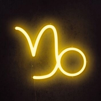 Steinbock Sternzeichen Symbol LED-Neonschild Wohnzimmer Schlafzimmer