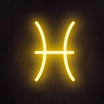 Fische Sternzeichen Symbol LED-Neonschild Wohnzimmer Schlafzimmer