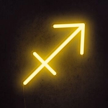 Schütze Sternzeichen Symbol LED-Neonschild Wohnzimmer Bar