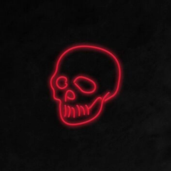 Totenkopf LED-Neonschild für Bar Club