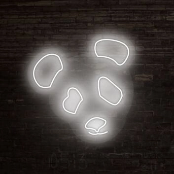 Panda Gesicht LED-Neonschild Wohnzimmer Kinderzimmer