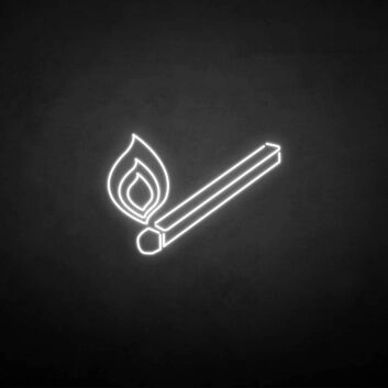 Streichholz mit Flamme LED-Neonschild für Bar Club