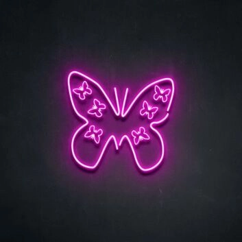 Schmetterling LED-Neonschild Wohnzimmer Schlafzimmer