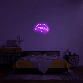 Lippen LED-Neonschild Schlafzimmer Wohnzimmer