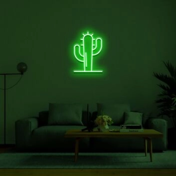 Kaktus LED-Neonschild für Wohnzimmer oder Bar