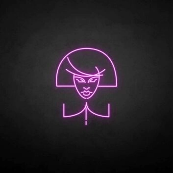 Friseur Logo Frauengesicht LED-Neonschild für Friseursalon