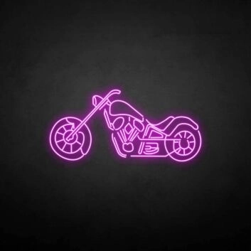 Motorrad Chopper LED-Neonschild für Garage und Bar
