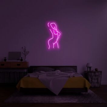 tanzende Frau Silhouette LED-Neonschild für Schlafzimmer Bar