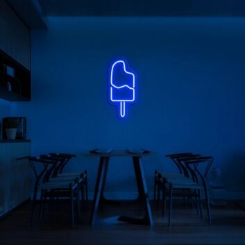 Eis am Stiel LED-Neonschild für Café Küche