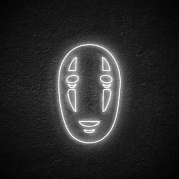 Maske mit Gesichtszügen LED-Neonschild Wohnzimmer Gamingzimmer