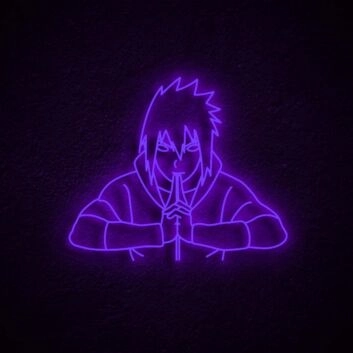 Anime Ninja Figur LED-Neonschild für Gaming und Wohnzimmer