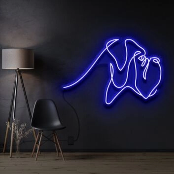 Abstrakte Linienzeichnung LED-Neonschild Wohnzimmer Studio