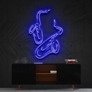 Saxophon LED-Neonschild für Wohnzimmer Musikbar