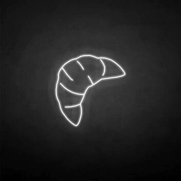 Croissant LED-Neonschild für Café und Bäckerei