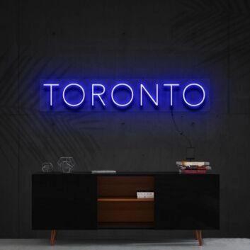 TORONTO LED-Neonschild Wohnzimmer Büro