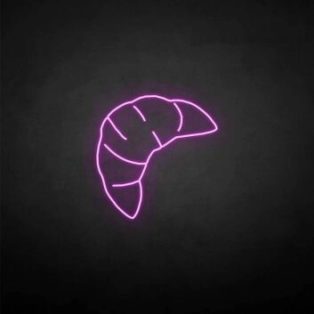 Croissant LED-Neonschild für Café und Bäckerei