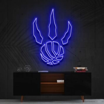 Basketball mit Krallen LED-Neonschild für Wohnzimmer Sportbar