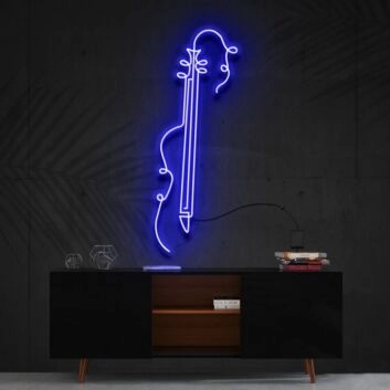 Geige LED-Neonschild für Wohnzimmer Musikstudio