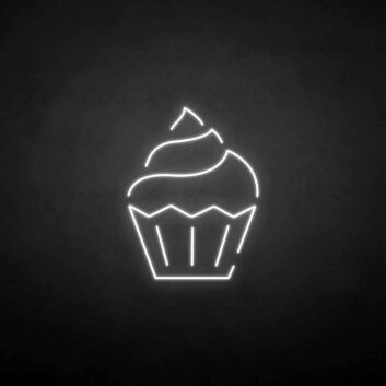 Cupcake LED-Neonschild für Café und Bäckerei