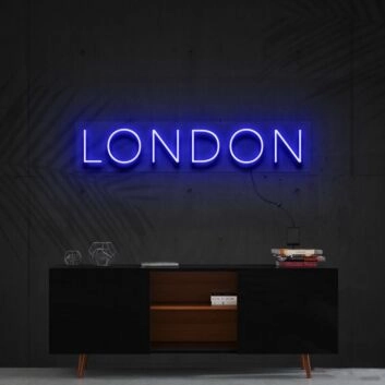 LONDON LED-Neonschild Wohnzimmer Büro