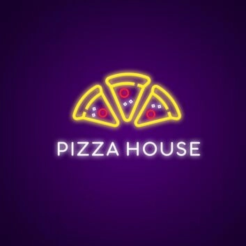PIZZA HOUSE LED-Neonschild für Restaurant Imbiss
