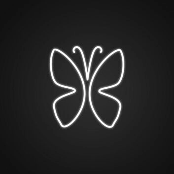 Schmetterling LED-Neonschild für Wohnzimmer oder Schlafzimmer