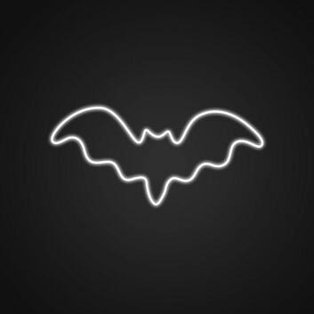 Fledermaus LED-Neonschild für Bar und Halloween