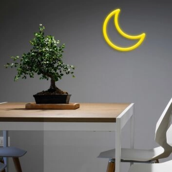 Halbmond LED-Neonschild Wohnzimmer Schlafzimmer