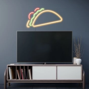 Taco LED-Neonschild für Küche oder Restaurant