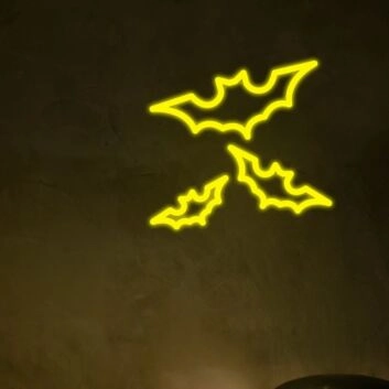 Fledermaus Silhouette LED-Neonschild für Bar und Halloween Party