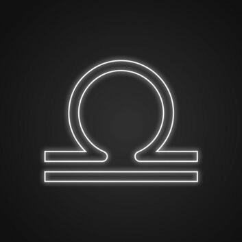 Waage Sternzeichen Symbol LED-Neonschild Wohnzimmer Schlafzimmer