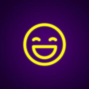 Lachendes Smiley Gesicht LED-Neonschild Wohnzimmer Kinderzimmer